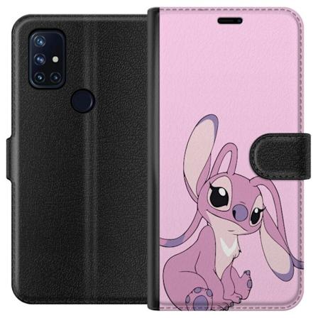 OnePlus Nord N10 5G Plånboksfodral Stitch rosa