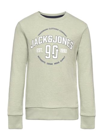 Jjminds Sweat Crew Neck Jnr Tops Sweatshirts & Hoodies Sweatshirts Green Jack & J S