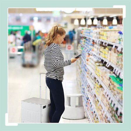 Indkøbsvogn med trappebestigere