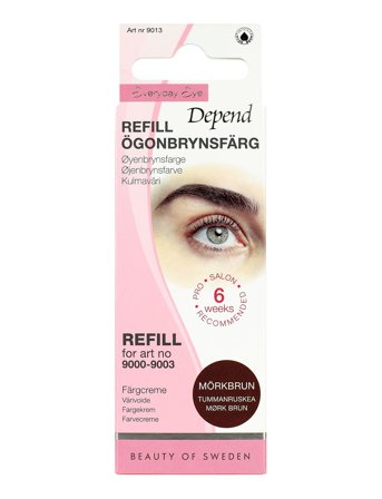 Depend Cosmetic Refill Ögonbrynsfärg Mörkbrun /No/Dk - Nude - ONE SIZE