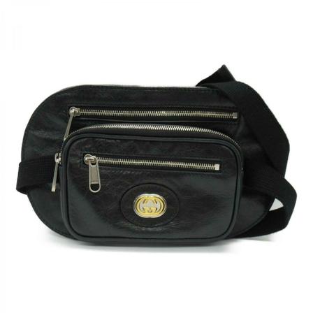Gucci Vintage Pre-owned Bælte Bags Sort, Herre Vintage Tasker, Størrelse: ONE Size