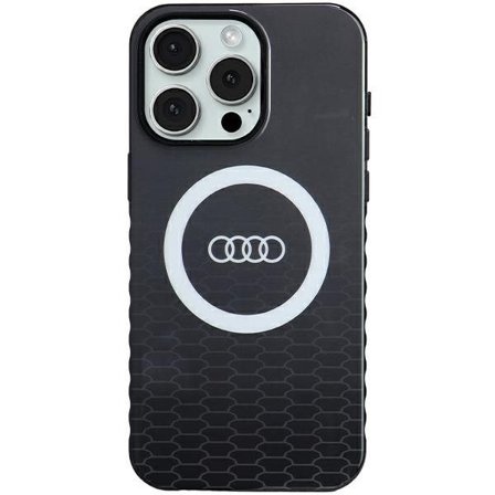 Audi IML Big Logo MagSafe-etui for iPhone 15 Pro Max - svart