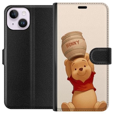 Kompatibelt Plånboksfodral till Apple Apple iPhone 15 Nalle Puh Honung Disney Winnie