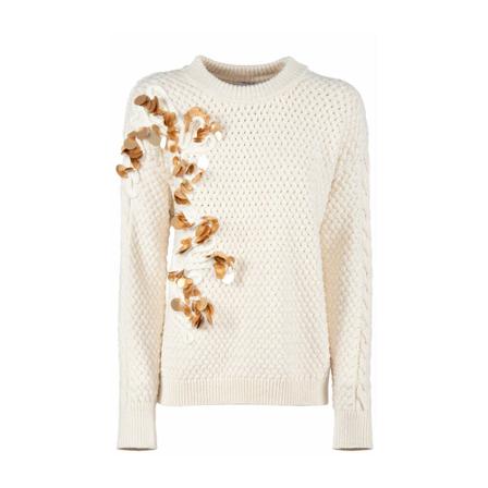 Nenette - Stickade Tröjor & Koftor - Beige - Dam - Storlek: Xs, Dam, Storlek: XS
