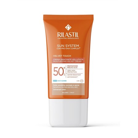 Rilastil Velvet Touch SPF50+ Universal Color 50ml - Solare viso alta prot.