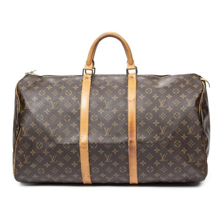 Louis Vuitton Vintage Pre-owned Keepall 55 Monogram Väska brun, Dam Vintage Väskor, Dam, Storlek: ONE SIZE