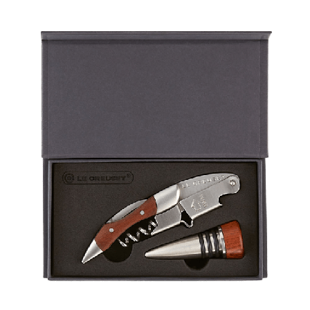 Le Creuset Gs-190 Set M/ Wt-110 Och Förslutare Wood Köksredskap Unisex Brun ONESIZE