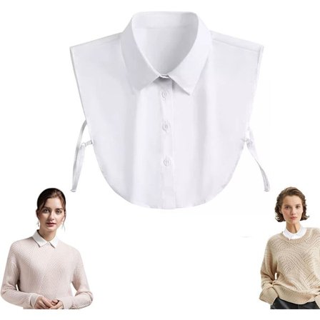 Blus Krage Kvinnor Lös Krage Vit Krage - Lös Krage - Blus Krage