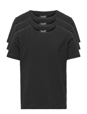 Claudio Boys 3-Pack T-Shirt T-shirts Short-sleeved Svart Claudio
