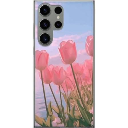 Mobilskal till Samsung Galaxy S23 Ultra med Rosa Tulpaner