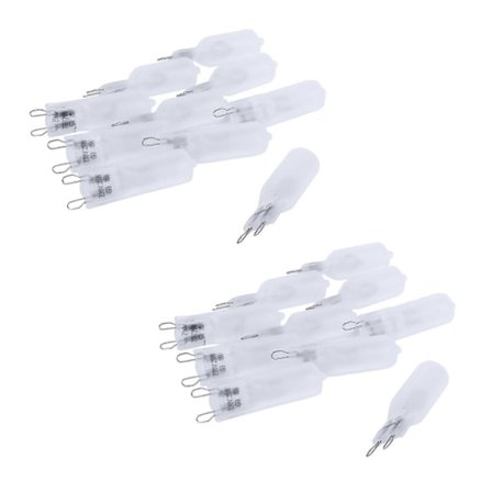 20 X G9 Halogen Lys Lampe Belysning 25w Varm Hvit