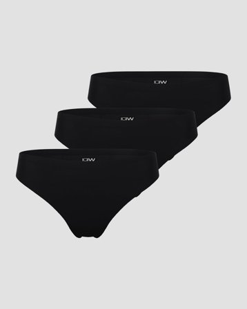ICANIWILL - Invisible Thong 3-pack Black - ICIW