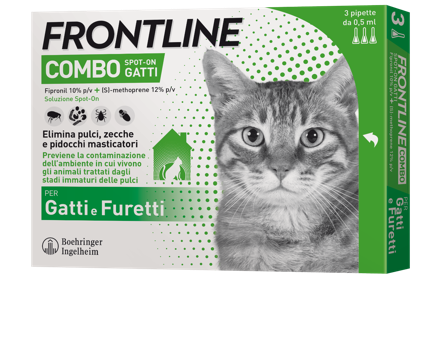 Frontline Combo Soluzione Spot-On Gatti E Furetti 3x0,5ml