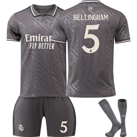 2024-2025 Real Madrid Aawy Barnfotbollströja Jersey Nr 5 Bellingham