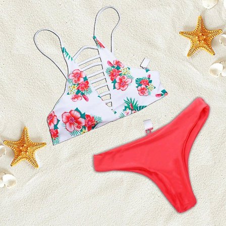 Dam Jumpsuit Badkläder Halter Rem Push Up Bikini