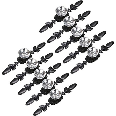 10 stk. bladformede dørhåndtak, retro skap dørknapp, dekorere