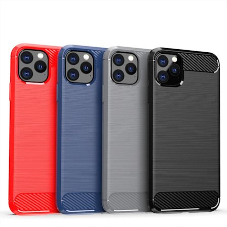 SKALO iPhone 11 Pro Armor Carbon Iskunkestävä TPU suojakuori - Valitse väri