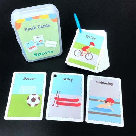 Montessori Baby Lär dig kognitiva engelska Word Card Flashcards