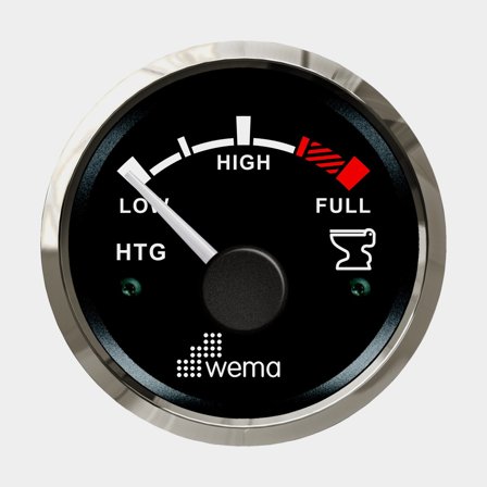 Septiktanksinstrument 240-30 ohm svart Silverline