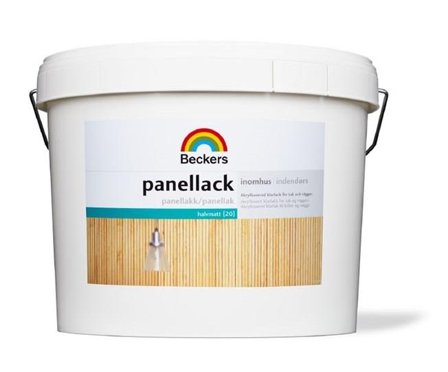 Beckers Panellack, 050207 halvmatt, 10L, Transparent, Färg & tapeter
