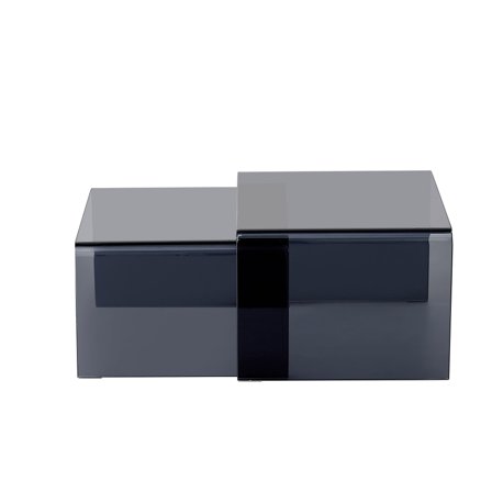 Clear sofabordssæt, glas - Røget - 50/45x45/45x33/30 - Sofabord