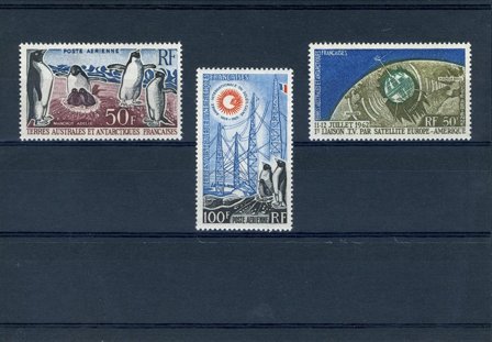 TAAF - Fransk antarktis Terr. - Luftpost - Årgang 1963 - Postfrisk