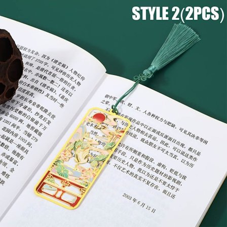 2ST Bokmärkesbokklämma i mässing STYLE 2 STYLE 2