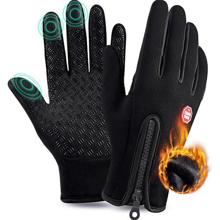Lämpimät pyöräilyhanskat talveen, kosketusnäyttö, miehille ja naisille, urheilullinen muotoilu, kevyet, mukavat, hengittävät, koko M