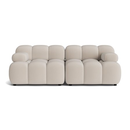 Puffy 2 personers sofa - Lisboa Beige - 190x95x64 - Sofa, 2 personers sofa