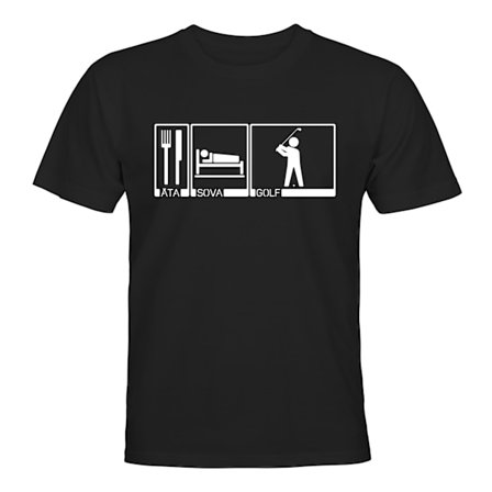 Äta Sova Golf - T-SHIRT - HERR