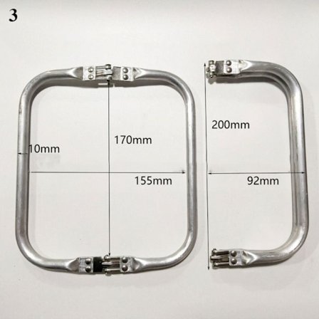Kiss Solki Kahva Metallinen Käsilaukun Runko Kahva 200X92MM 200x92mm