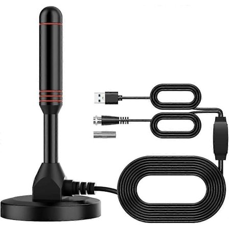 Digitalt TV Antenne DVB-T2 Bærbar Indendørs Udendørs TV DTMB Antenne med 5m Kabel [DB]