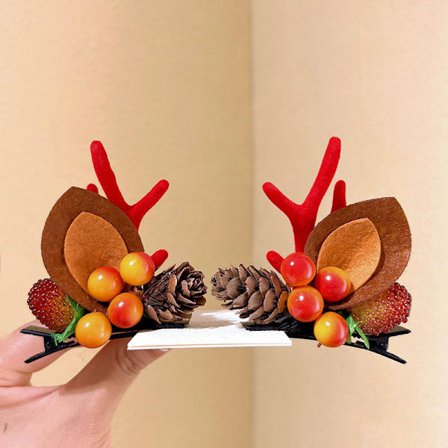 Fem julesett med hodebånd, søte hodebånd med elg-horn