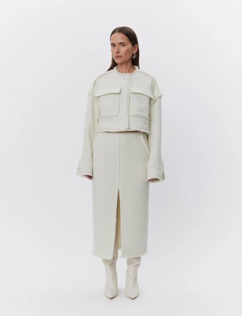 Day Birger et Mikkelsen Mantel - Tactual Surface - Cream - 38