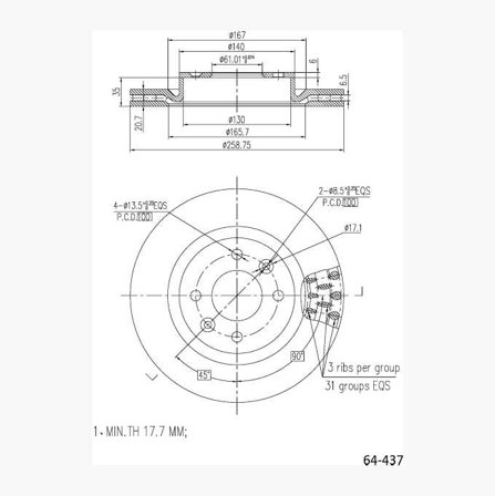 Bromsskiva - Biltema
