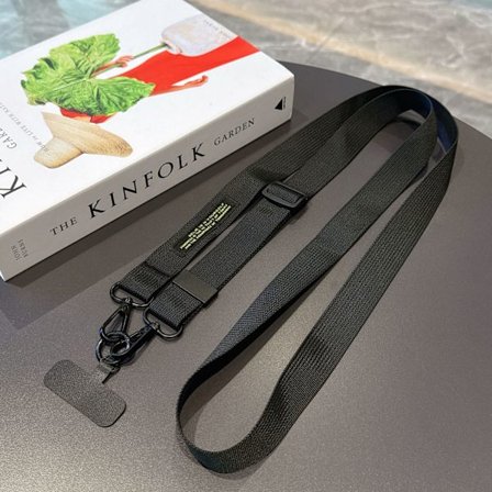 Mobiltelefon lanyard, långt rep, enkel crossbody, justerbar rygg, långt rep, utomhus vandringsrem, robust kort, anti-förlust, enfärgad