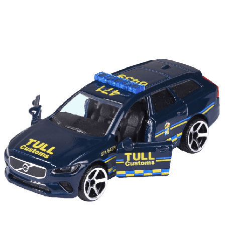 MAJORETTE Volvo V90 Tullverkets Officiella bil, 1:64 Fordon Unisex Blå ONESIZE
