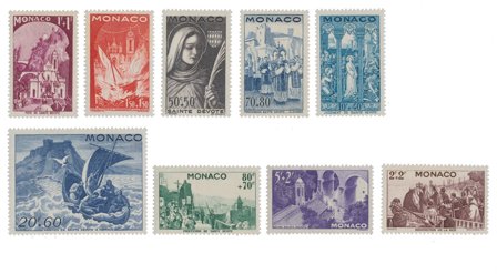 Monaco 1944 - YT 265-273 - Postfrisk
