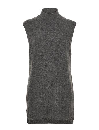 Etay Long Vest 12759 Vests Knitted Vests Harmaa Samsøe Samsøe