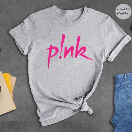 Rosa printed T-shirts för kvinnor Bomull Musikfestival Grafisk T-shirt Bomull 2023 Camisetas Gotiska Kläder Dam T-shirt Toppar Gray XXL