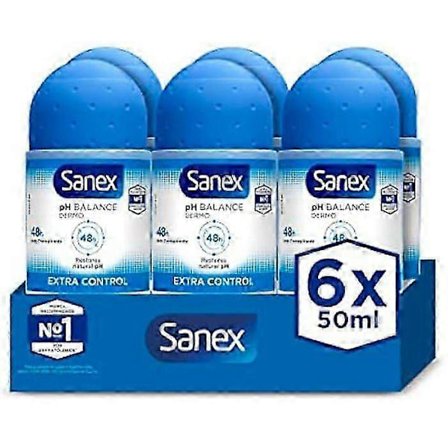Sanex Roll-on Dermo Extra Control 50 ml 6-pack