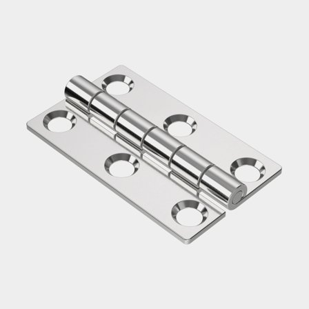 Charnière de bord Roca, 50 x 30 mm, acier inoxydable