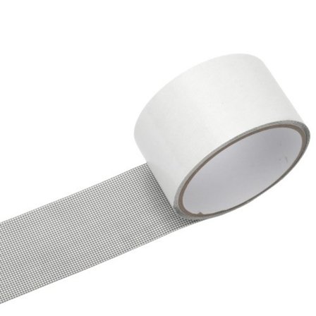 Vindu- og skjermreparasjon - Skjermtape - Glassfibernett-tape - Vanntett limforsegling - 5 cm x 200 cm (grå)