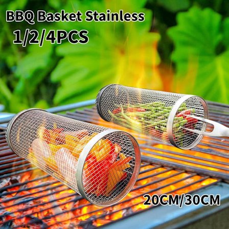 2 kpl 30 cm grillkoreja ruostumattomasta ter ksest - Xin 2PCS 30cm