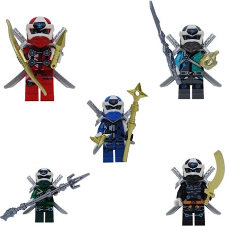 2025 Senaste Modell Golden Ninja motorcykel flygande ninja liten pojke monteringsleksak byggklossar