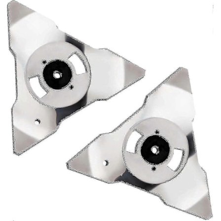 2-pack ersättningsblad för Robomow robotgräsklippare RS TS MS RC TC MC modeller rostfritt stål (FMY)