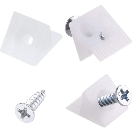 100 Pack Möbel Låda Botten Reparation Fästning Lagning Låda