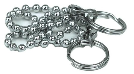 GELIA Kulekjede 80cm med 2 ringer