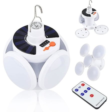 Campinglampe Solenergi Nød Portable Camping Lygte USB Genopladelig Med 5 Tilstande SOS Vandafvisende Foldbar LED Campinglys Teltelygte Til Udendørs Hi