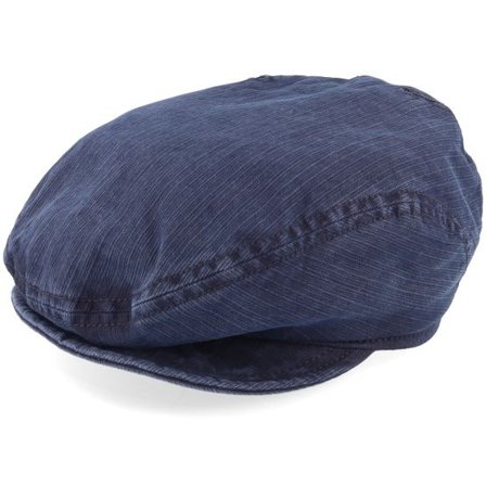 Mayser - Blå flatcap Keps - Softcap Outdoor Marine Flat Cap @ Hatstore